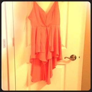 Summery romper with hi-lo dress-like covering!